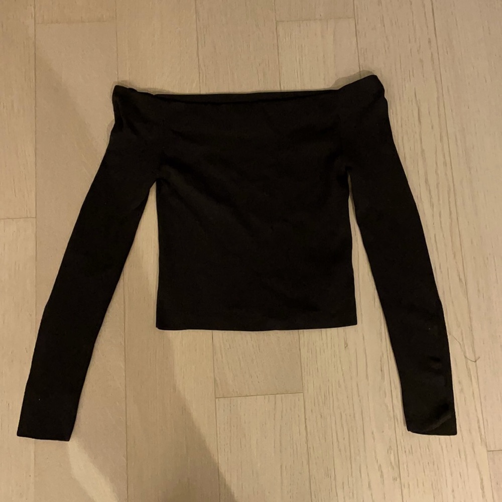 TOPSHOP Black Crop Top